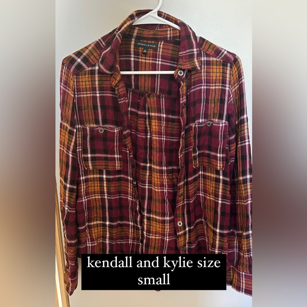 kendall and kylie flannel size small